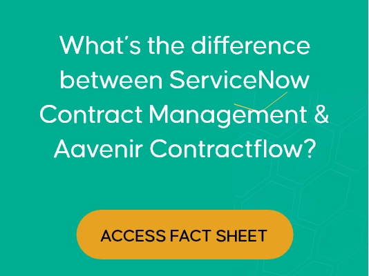 Aavenir CLM vs ServiceNow CLM