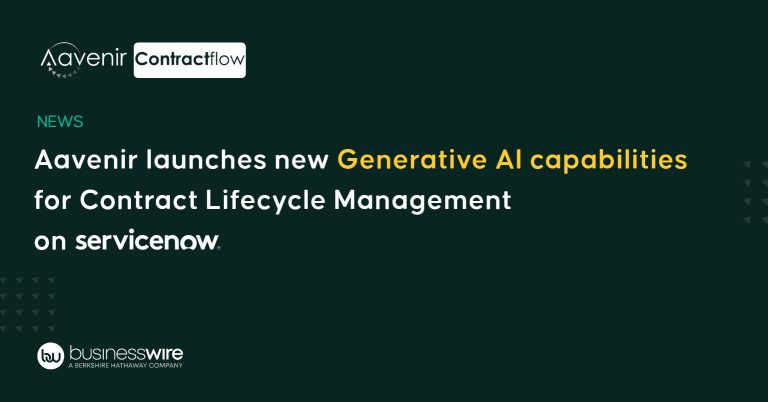 Aavenir Contractflow Generative AI capabilities